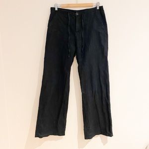 Wide leg linen pants